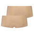 Lot de 2 boxer Kim Cotton, Beige