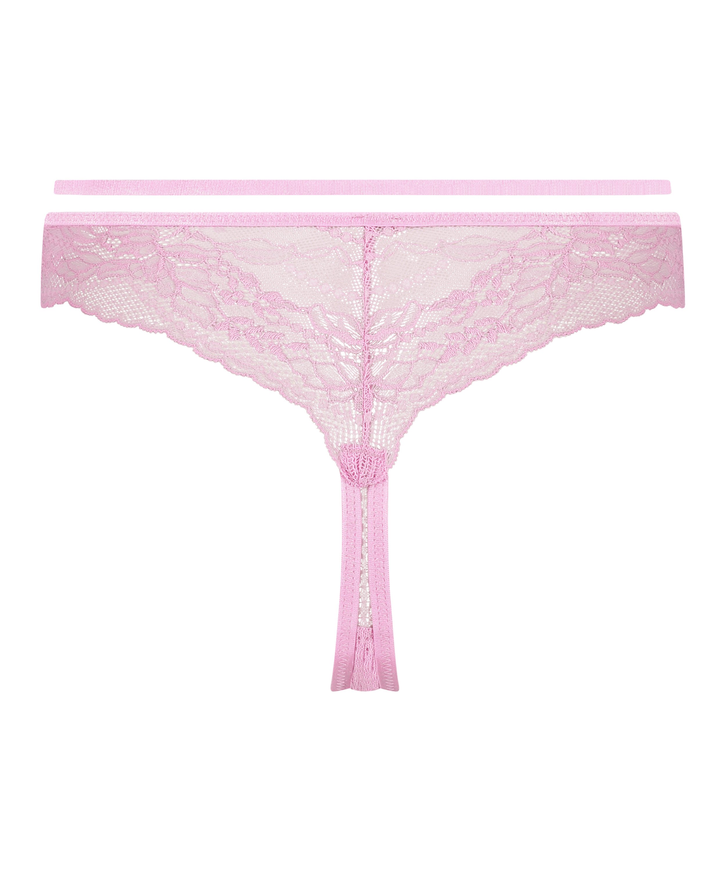 Slip mini brésilien Joy, Rose, main