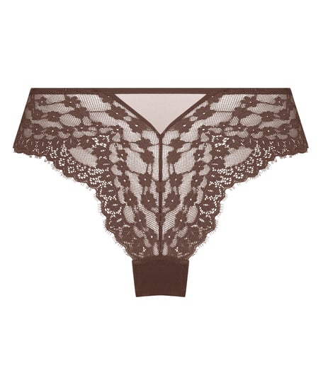 Slip brésilien Daisy, Marron