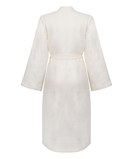 Robe longue en mousseline, Blanc