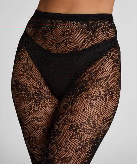 Collants Allover Lace, Noir