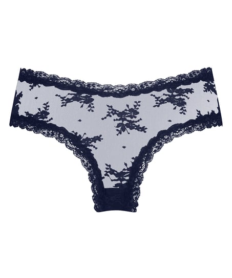 Slip br&eacute;silien V-shape mesh, Bleu