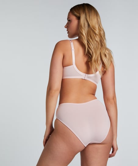 Slip taille haute Sophie, Rose