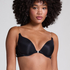 Soutien-gorge à armatures préformé push-up Transparant, Noir