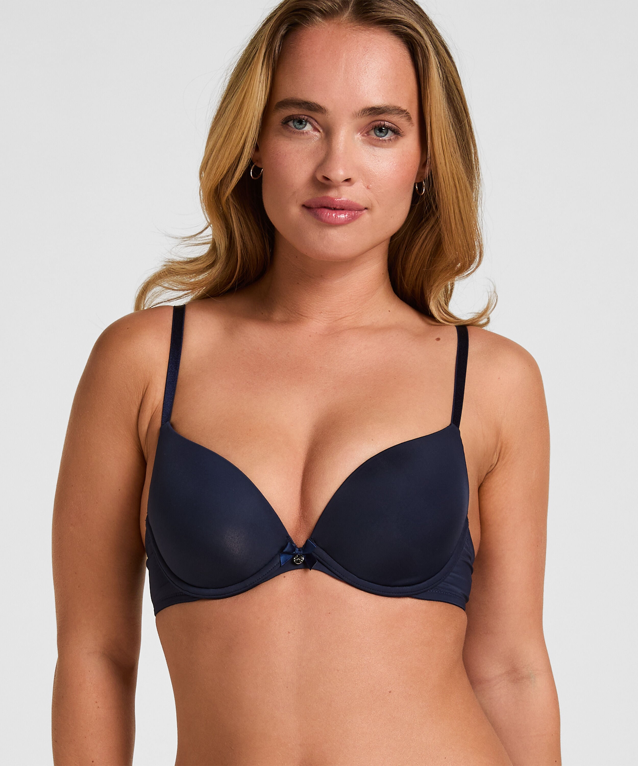 Soutien-gorge à armatures préformé Plunge, Bleu
