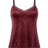 Camisole velours Dentelle, Violet