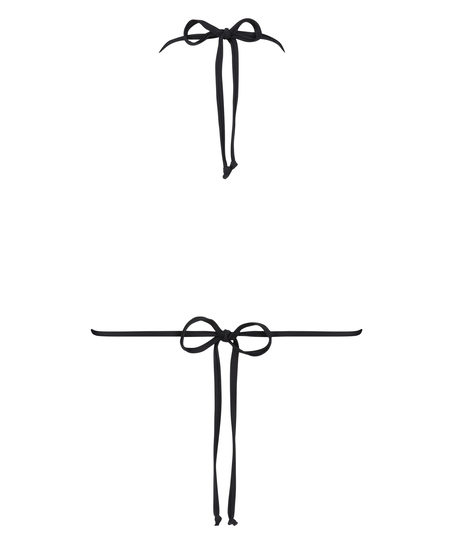 Haut de bikini triangle Doha, Noir