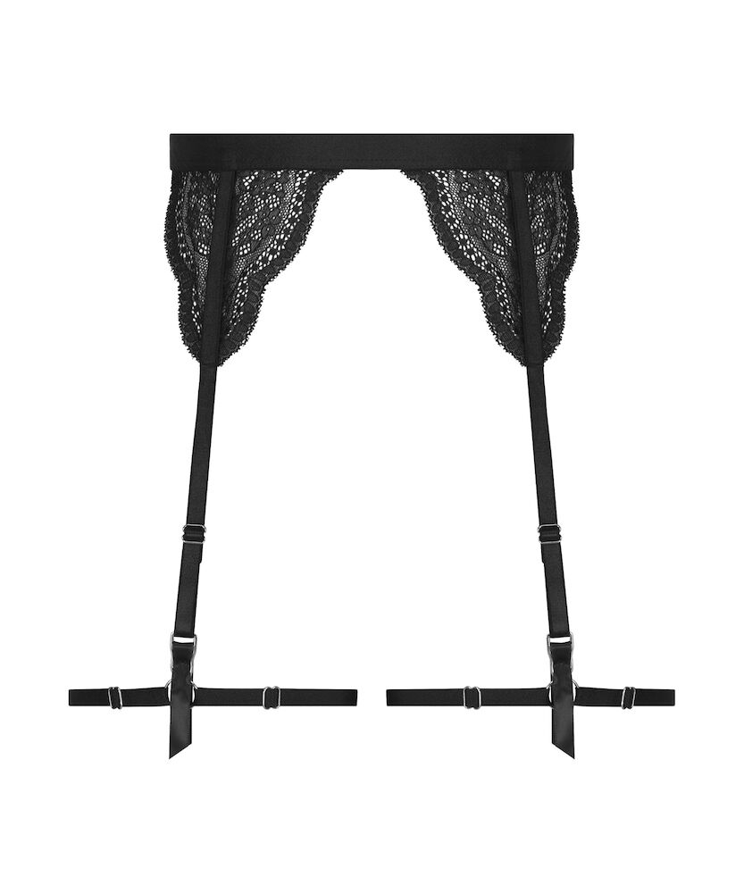 Porte-jarretelles Isabelle, Noir, main