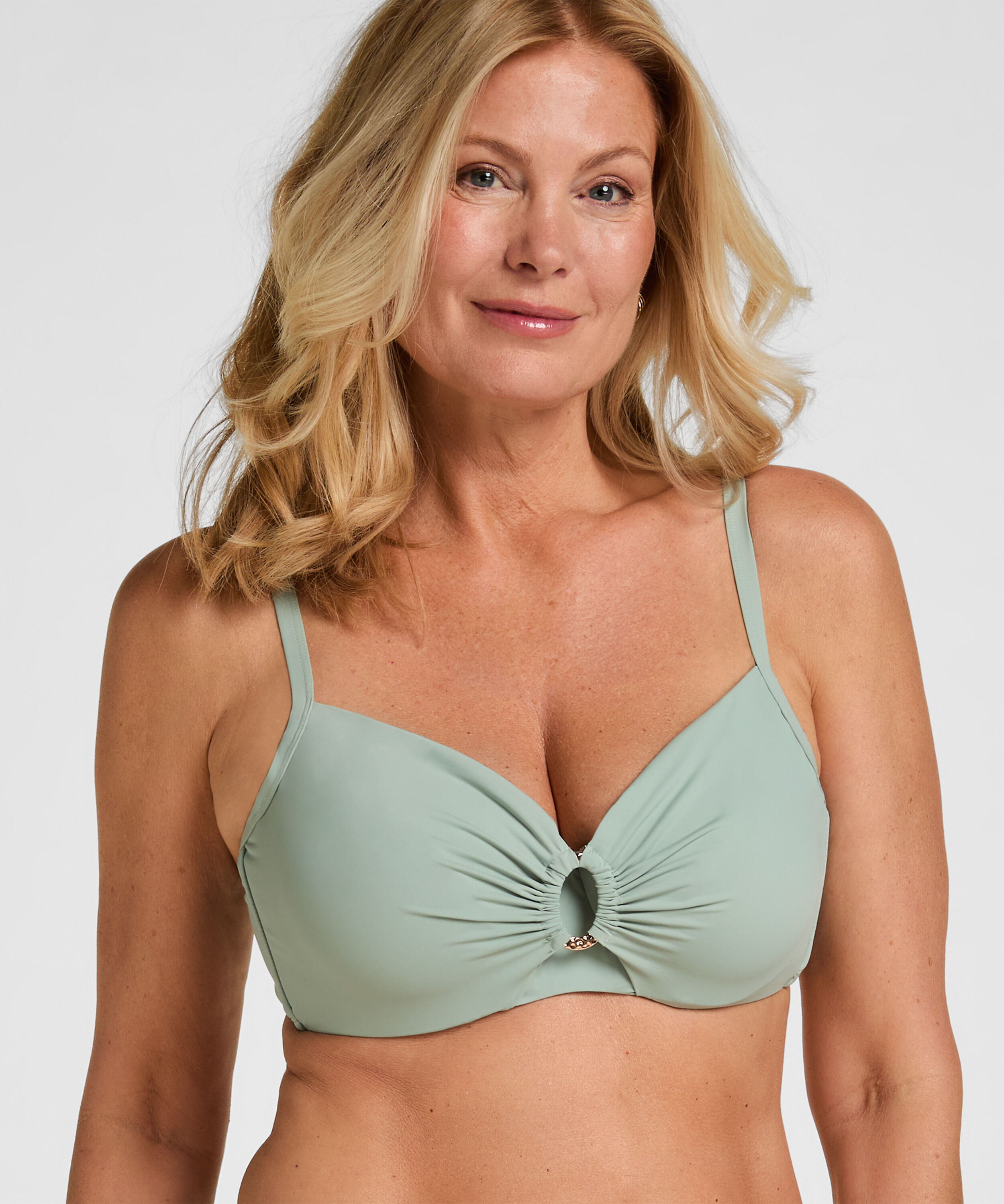 Haut de bikini à armatures non préformé Luxe, Vert