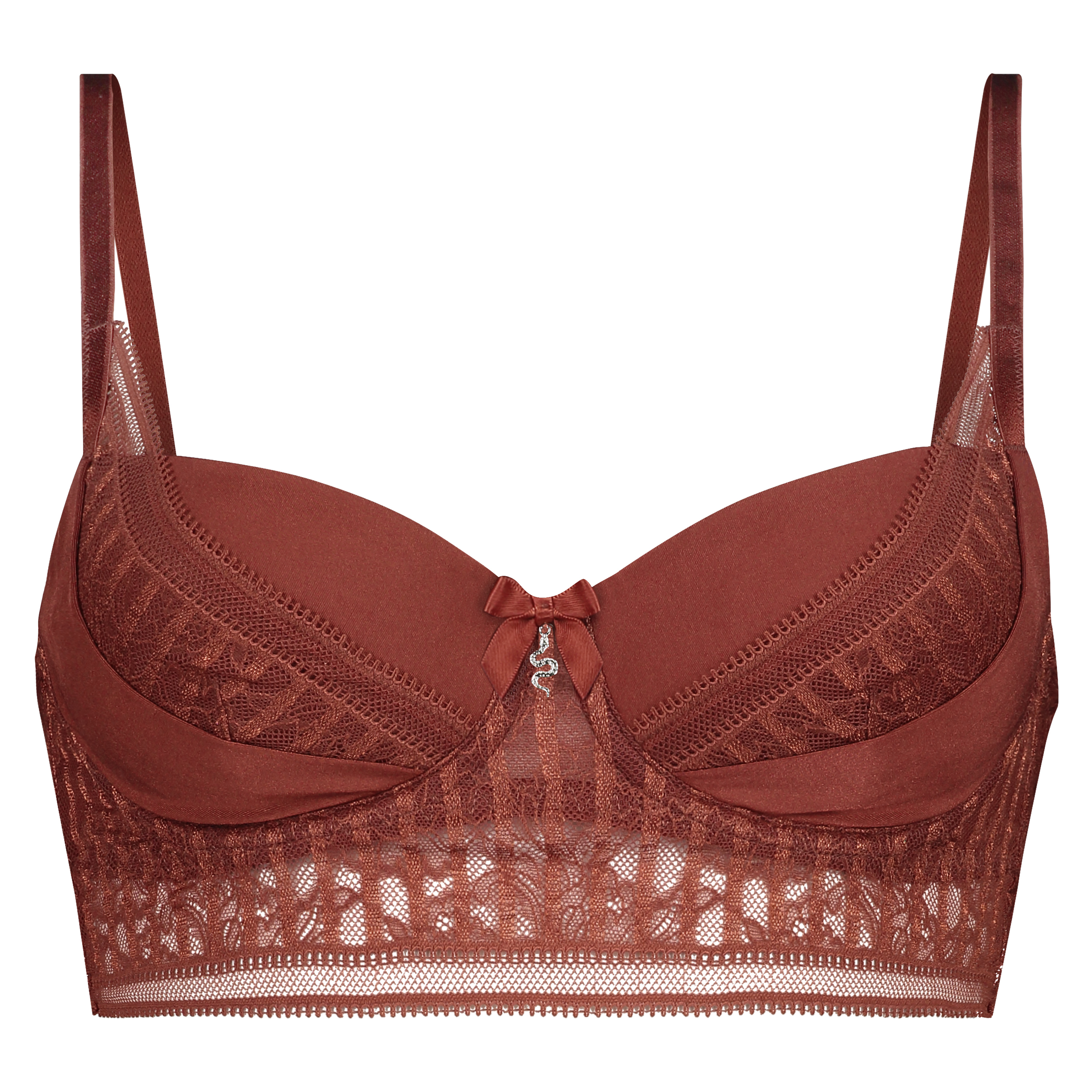 Soutien-gorge à armatures préformé longline Winnie I AM, Rouge, main
