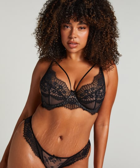 Soutien-gorge &agrave; armatures non-pr&eacute;form&eacute; Daphne, Noir