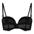 Soutien-gorge maximiseur préformé sans bretelles Posie, Noir