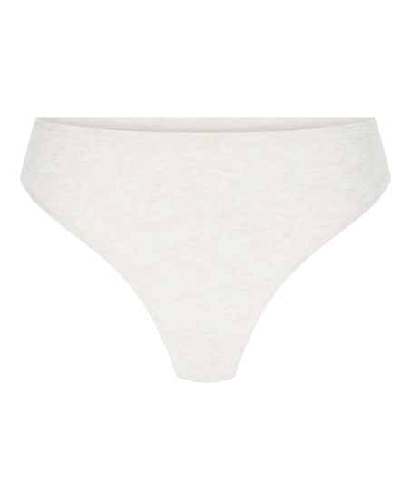 Tanga en coton doux, Beige