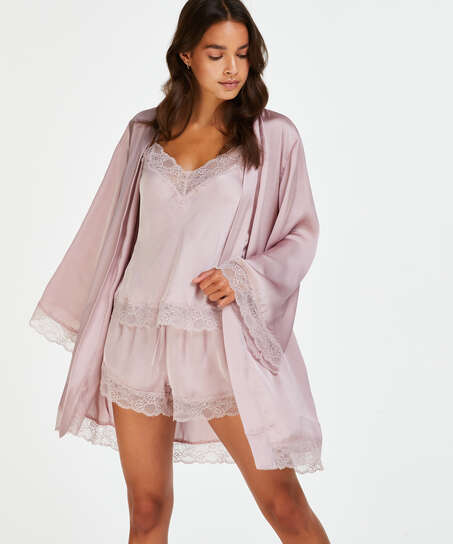 Petite Kimono Satin Meili, Rose