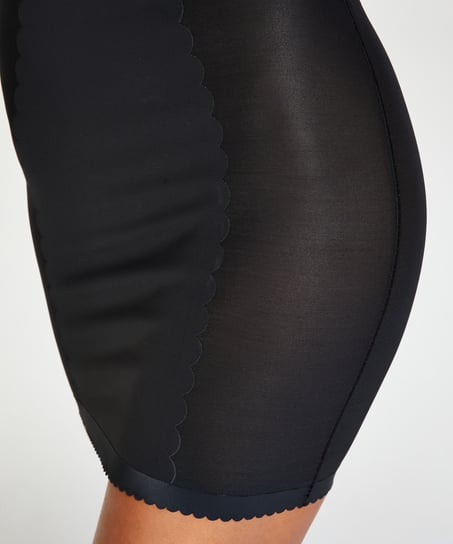 Robe sculptante en dentelle scuba - Level 3, Noir