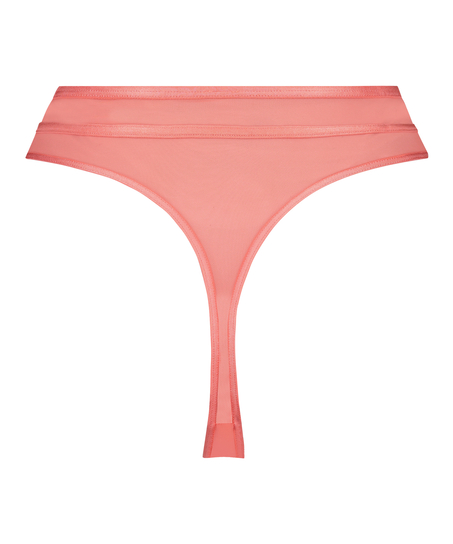 String échancré Sexy Mesh, Orange