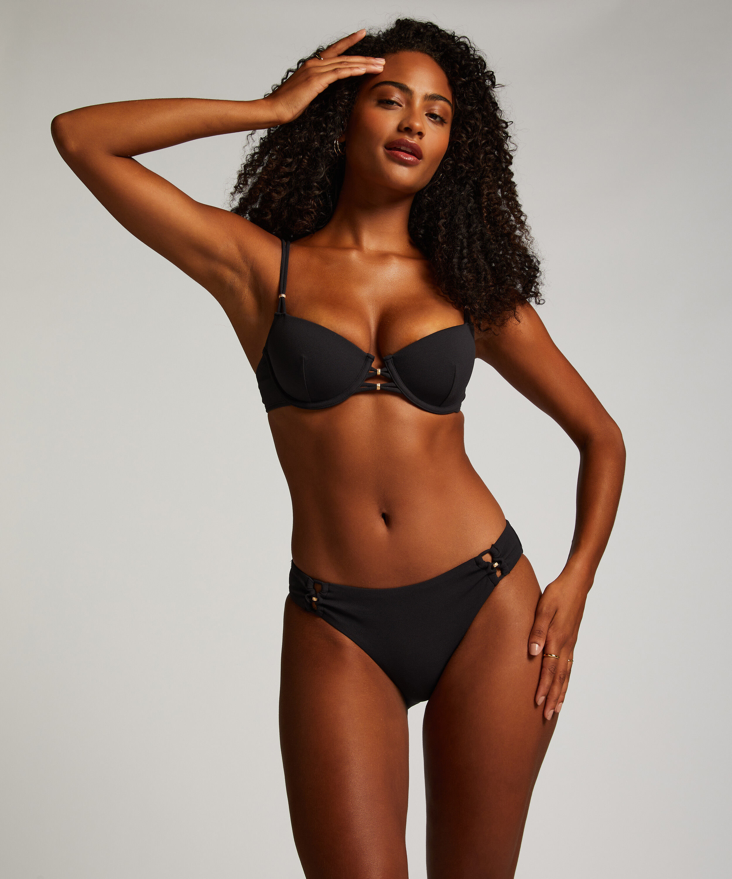 Slip de Bikini Rio Holbox, Noir Slip de Bikini Rio Holbox, Noir
