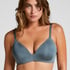 Soutien-gorge sans armatures pr&eacute;form&eacute; Mona, Bleu