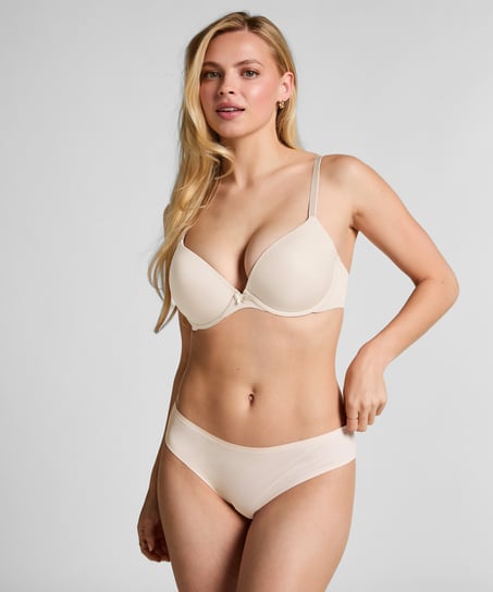 Soutien-gorge à armatures préformé Plunge, Beige