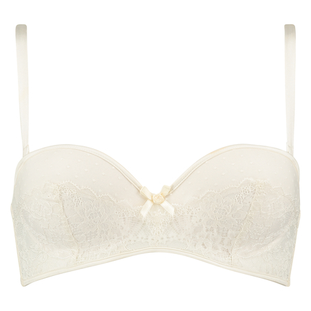 Padded strapless underwired bra Ramona, Blanc