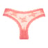 Slip br&eacute;silien V-shape mesh, Rose