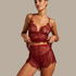 Shorts Lace Delphine, Rouge