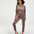 Pantalon de jogging Velours, marron