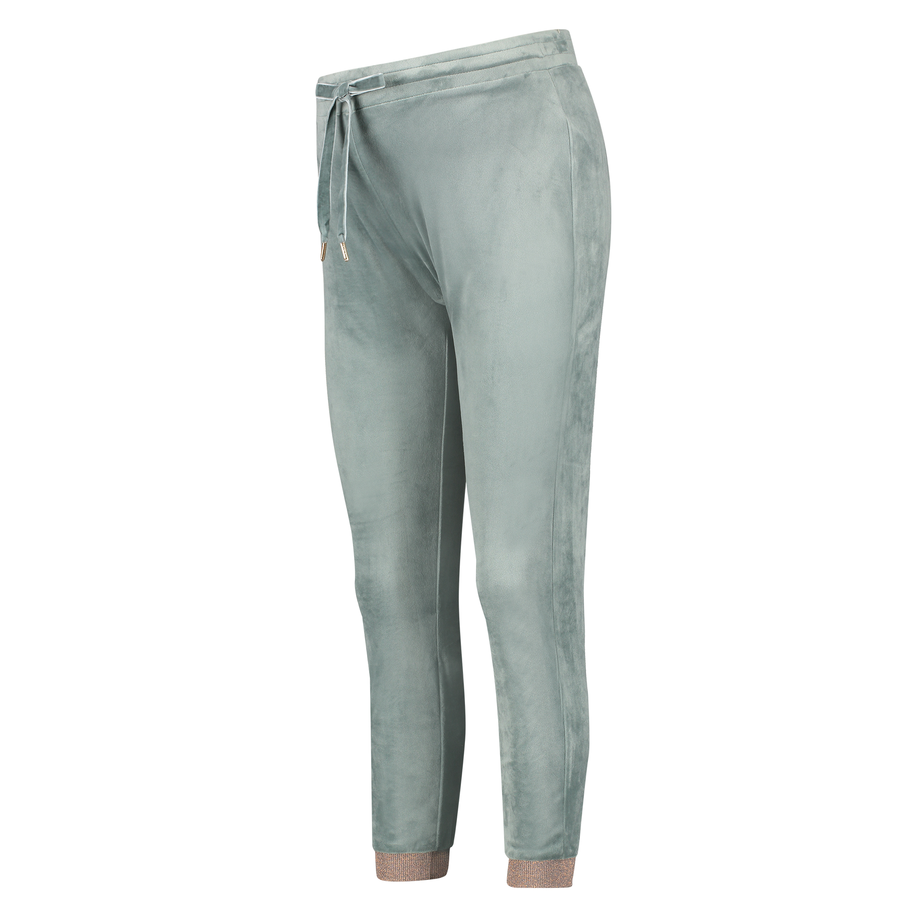 Petite Pantalon de jogging en Velours, Vert, main
