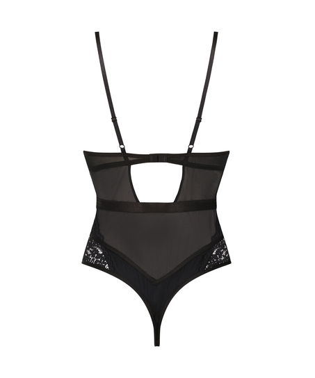 Body &agrave; armature rose, Noir