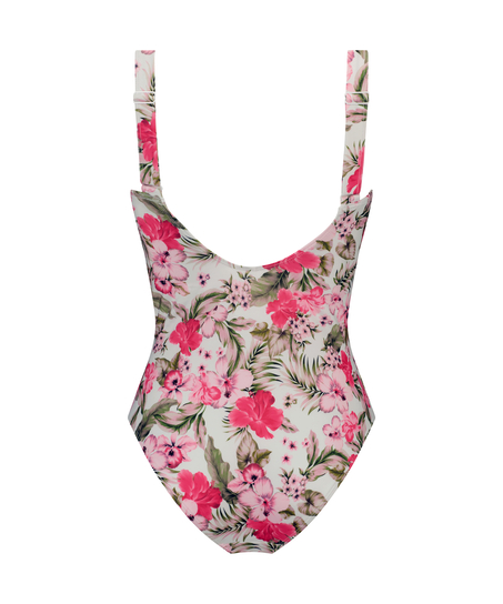 Maillot de bain Tropical, Blanc