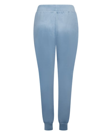 Pantalon de jogging Velours, Bleu