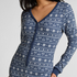 Combinaison de pyjama en Jersey Fairisle, Bleu