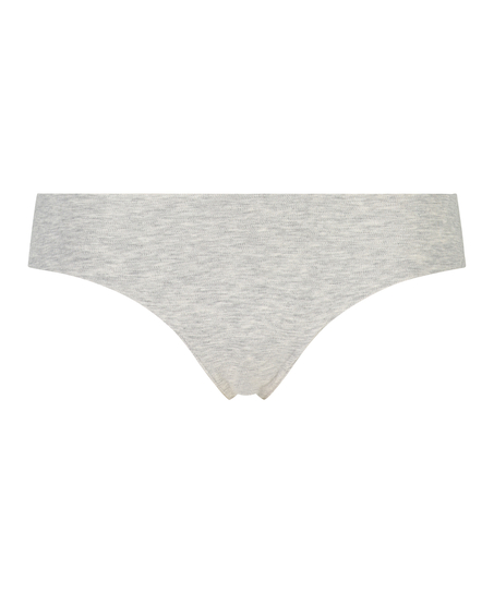 String invisible en coton, Gris