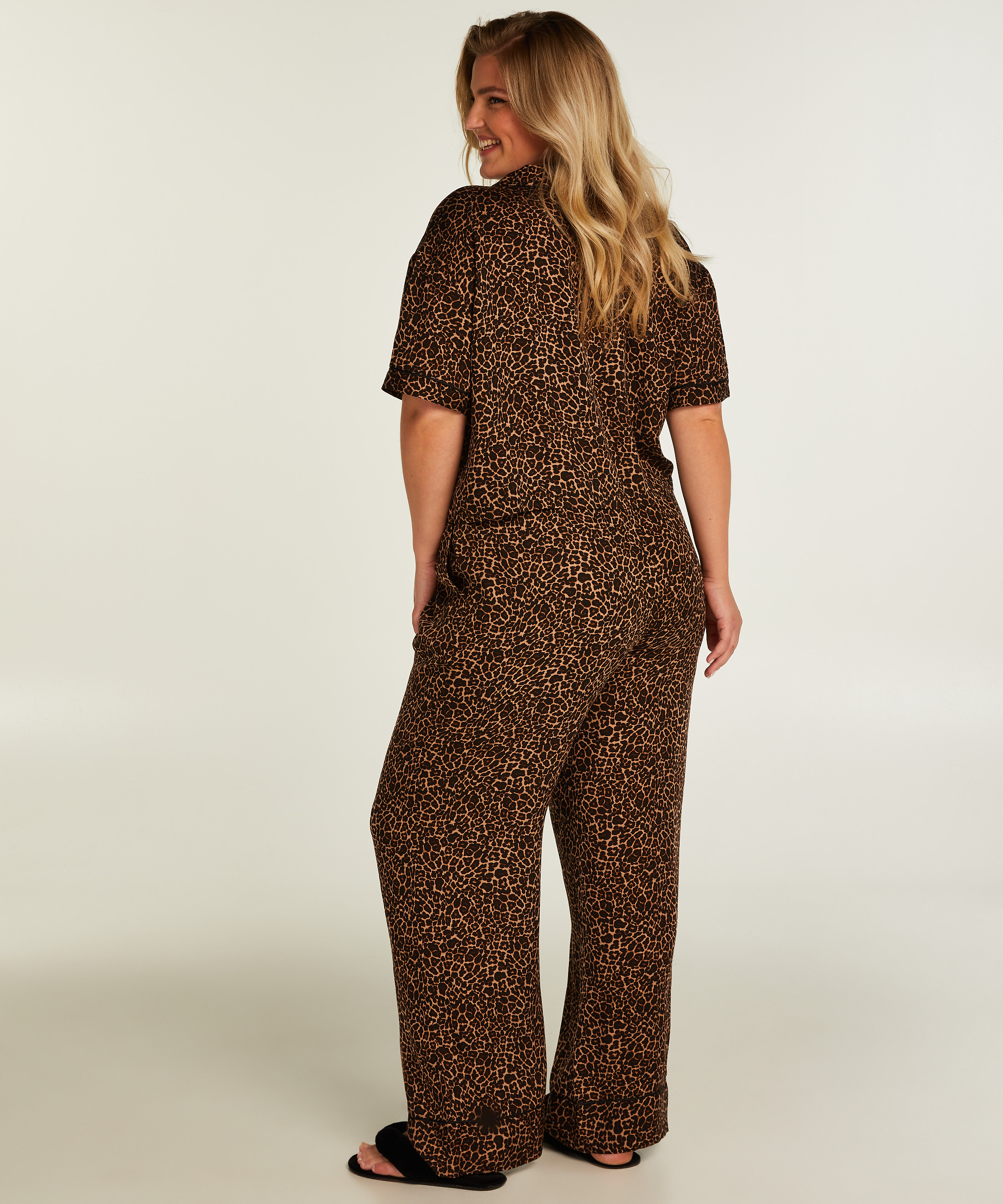 Haut de pyjama, Noir, main