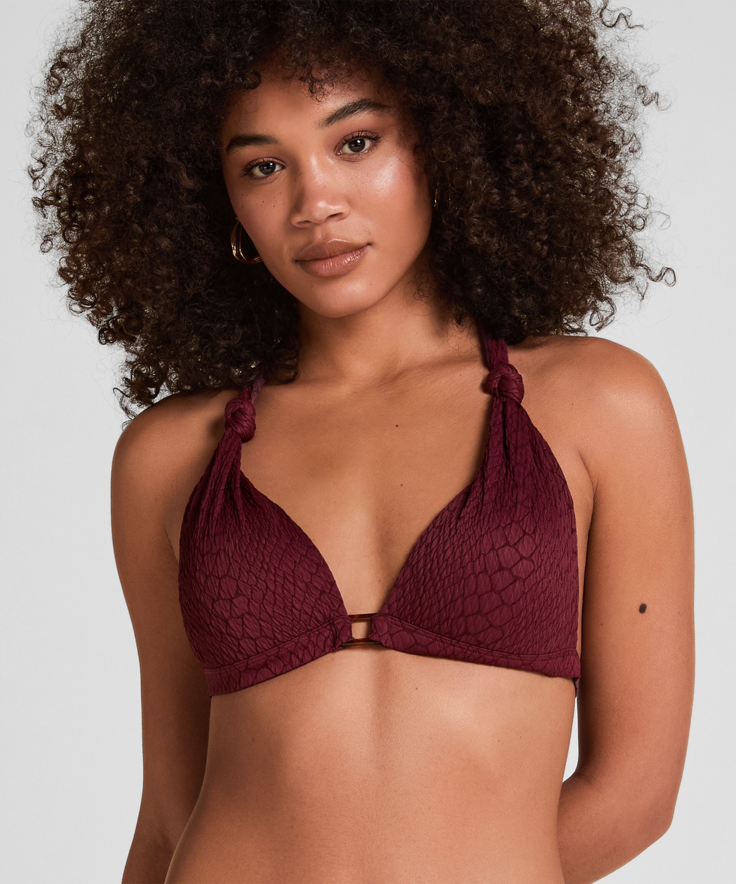 Haut de Bikini Triangle Aruba, Violet