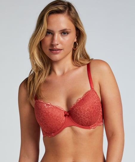 Soutien-gorge à armatures préformé Marine, Rouge