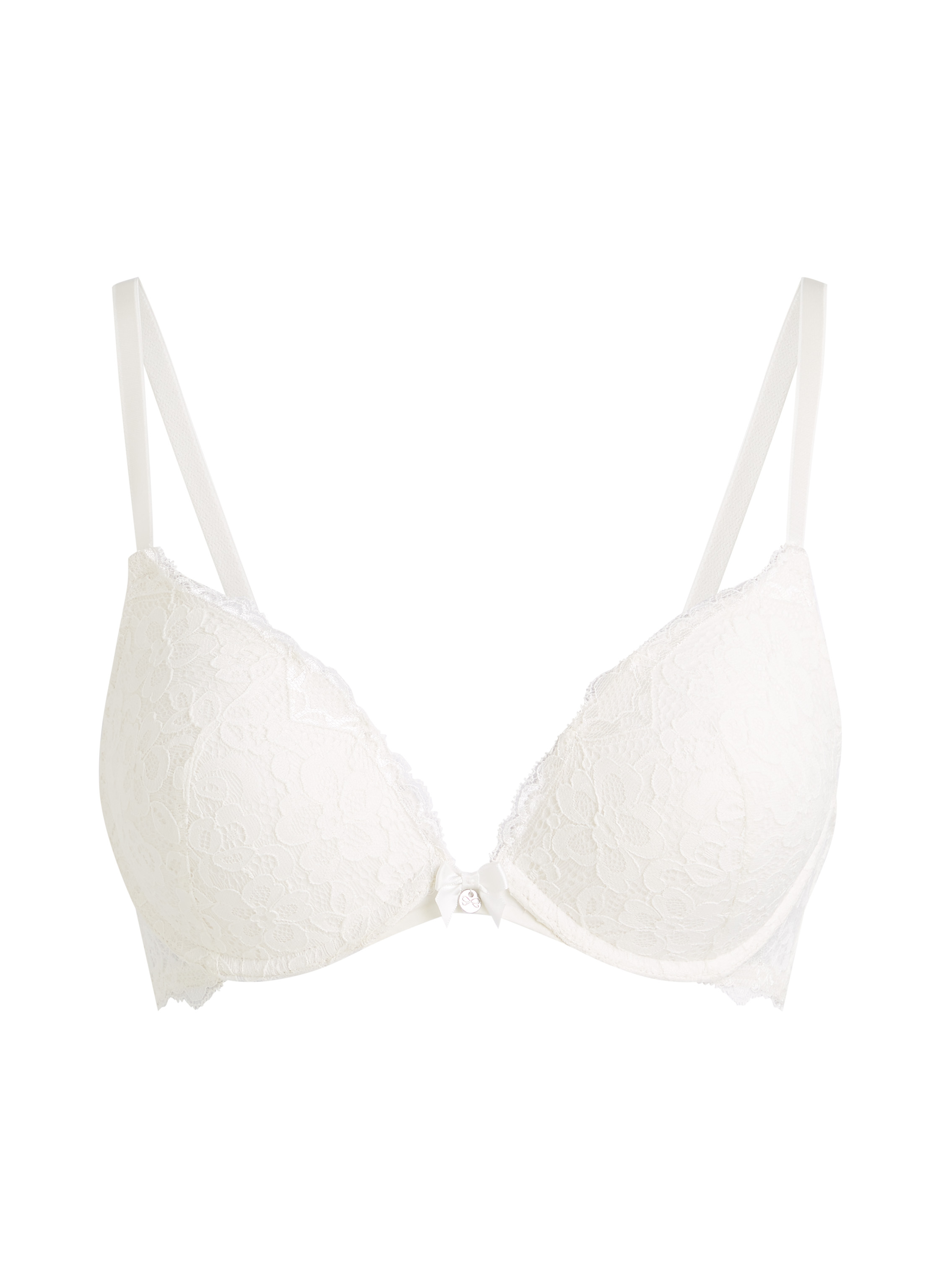 Soutien-gorge à armatures préformé push-up Marine, Blanc, main