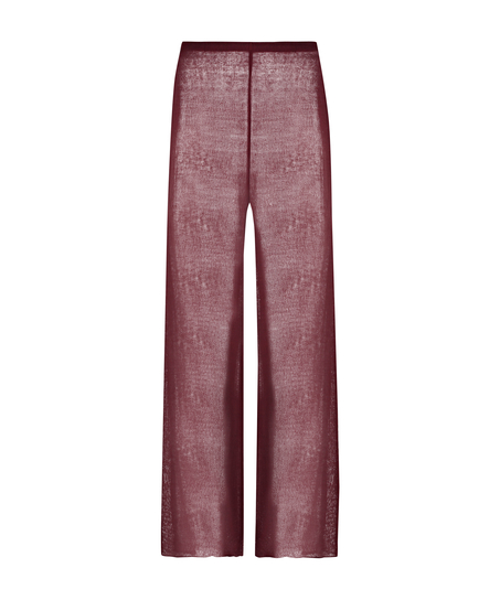 Pantalon de plage en maille ouverte, Rouge