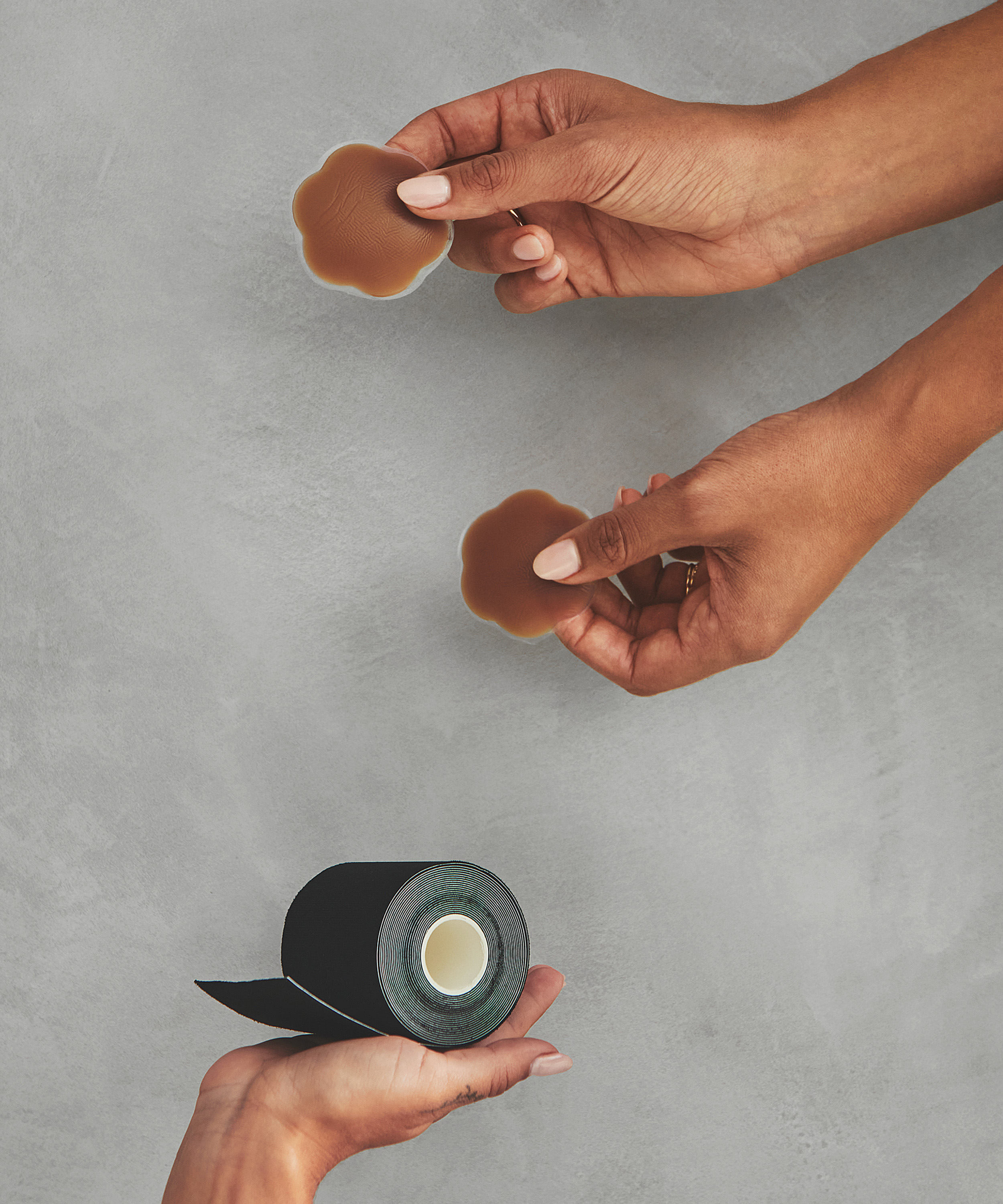 Silicon nipple covers, marron, main