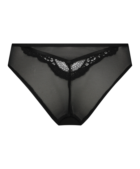 Slip brésilien haut Liberty, Noir