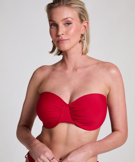 Haut de bikini Luna, Rouge