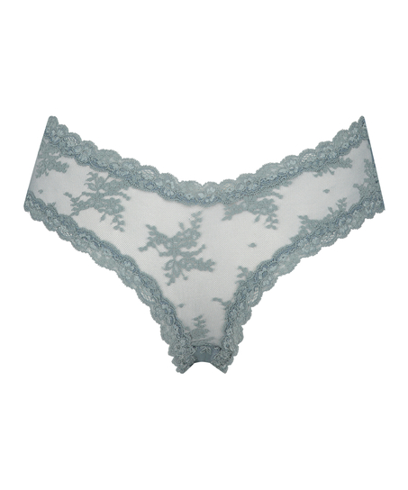 Slip brésilien V-shape mesh, Vert