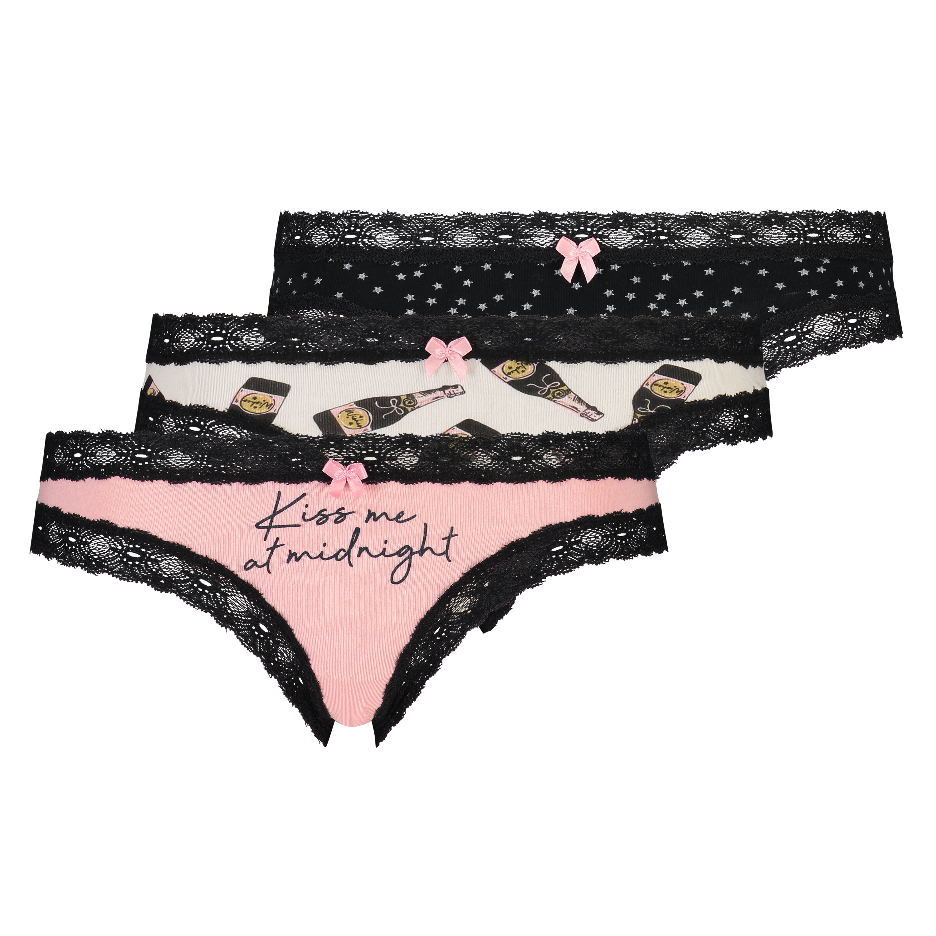 Lot de 3 brésiliens Classics, Noir, main