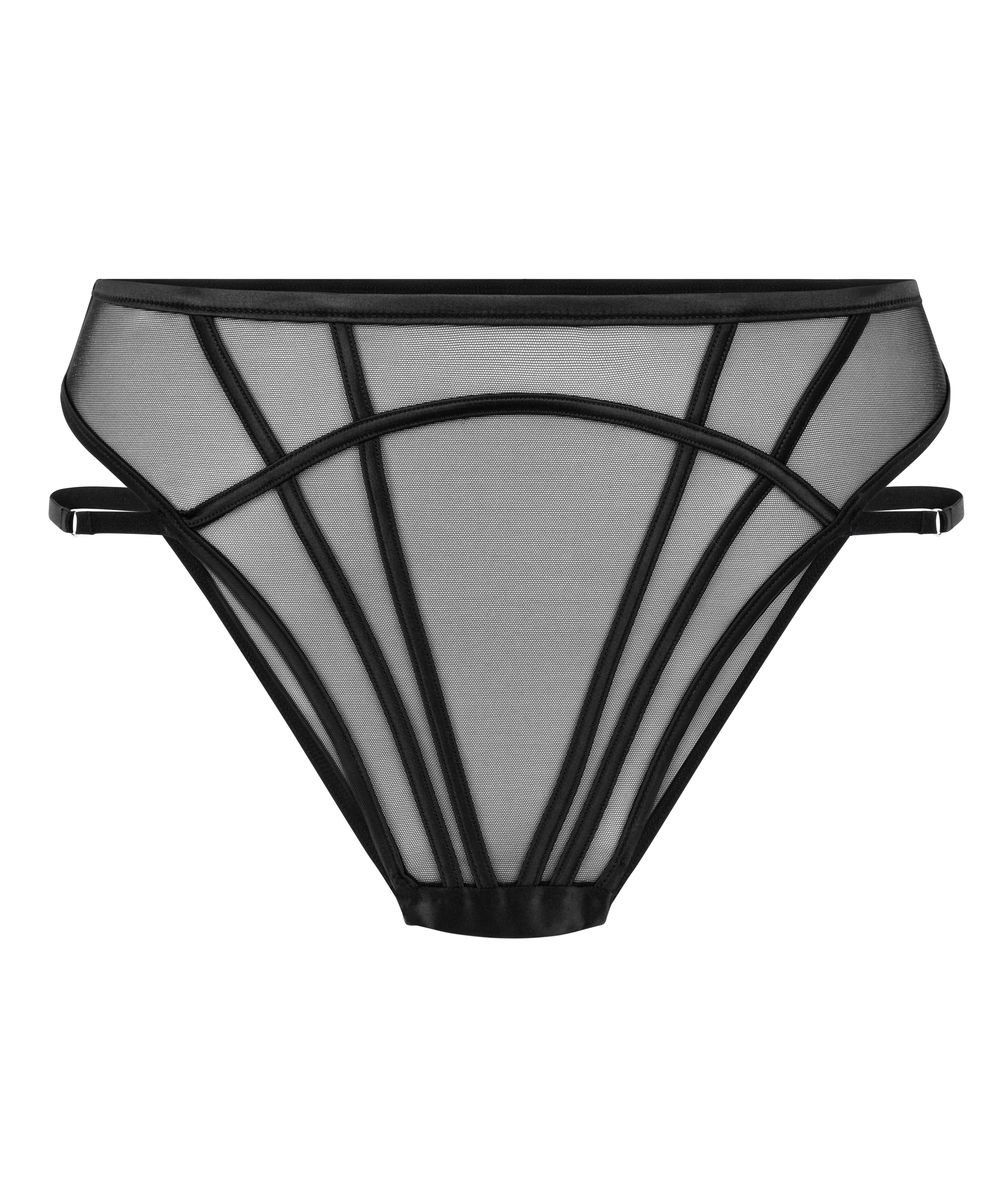 Culotte brésilienne Marie, Noir, main