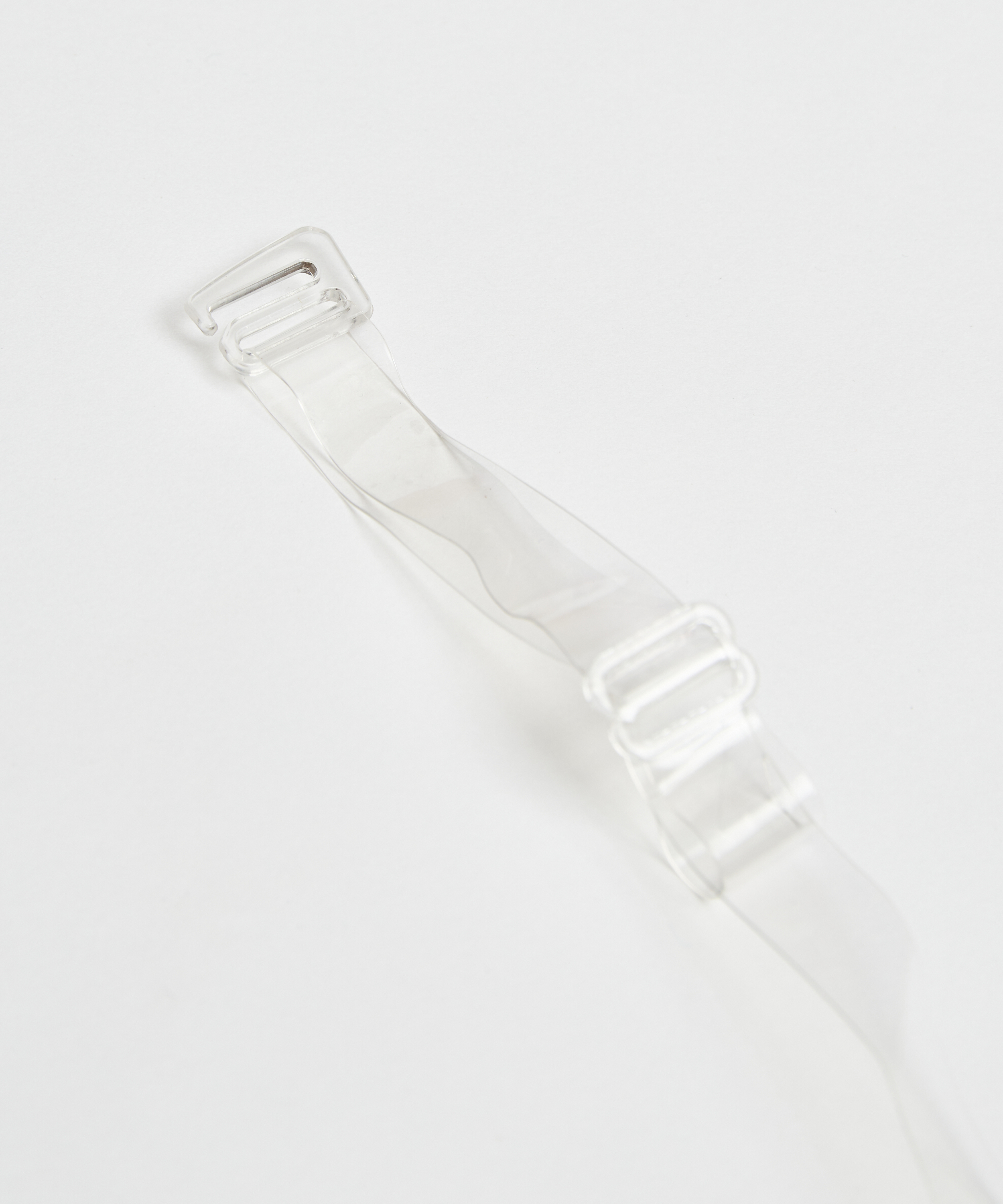 Bretelles de soutien-gorge transparentes bonnet D+, Blanc, main