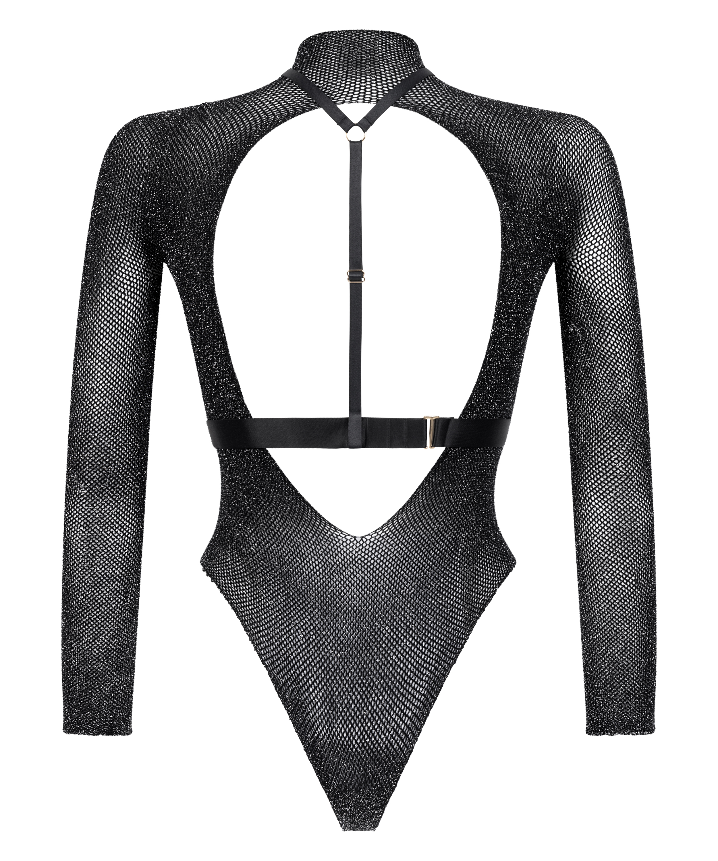 Private ensemble de harnais de body set, Noir, main