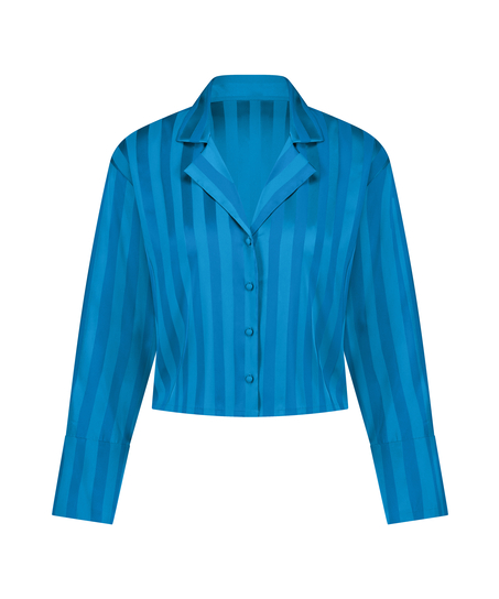 Veste à manches longues Satin, Bleu
