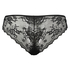 Slip br&eacute;silien Invisible Lace Back, Noir