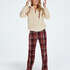 Tall Pantalon de pyjama Velours, Rouge