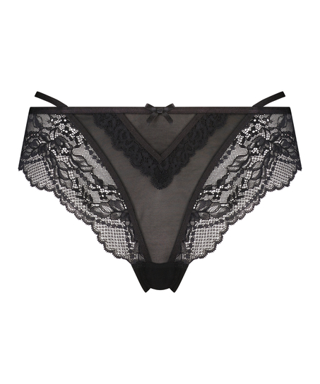 Slip brésilien Anna, Noir